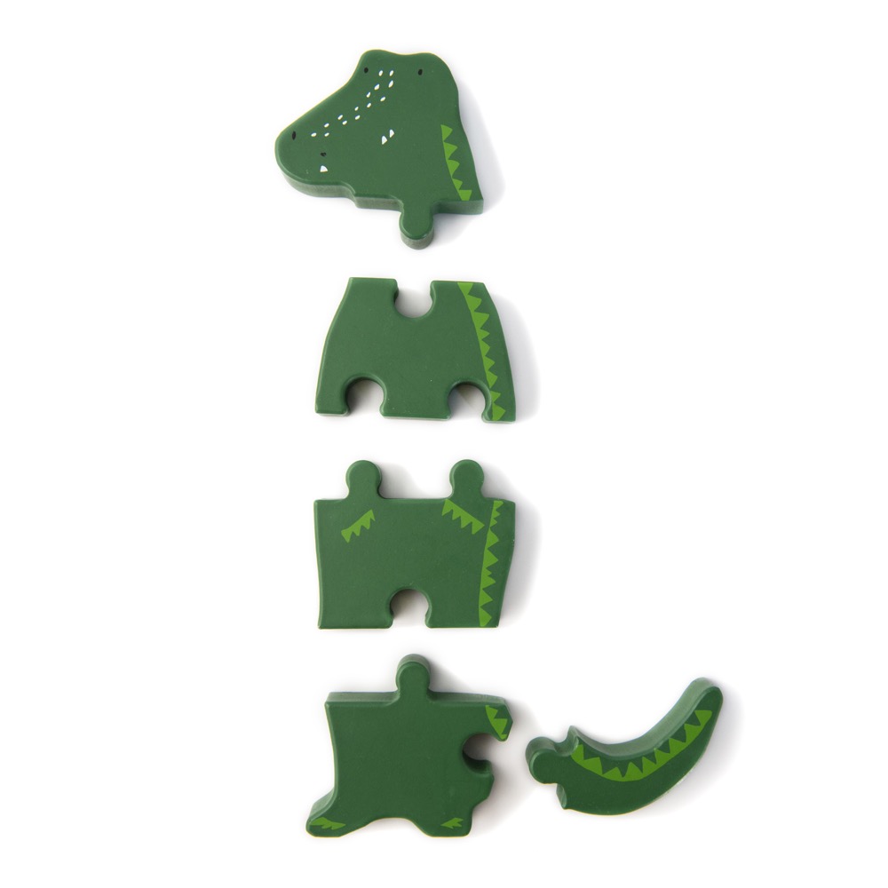 Puzzle de animales de madera - Mr. Crocodile